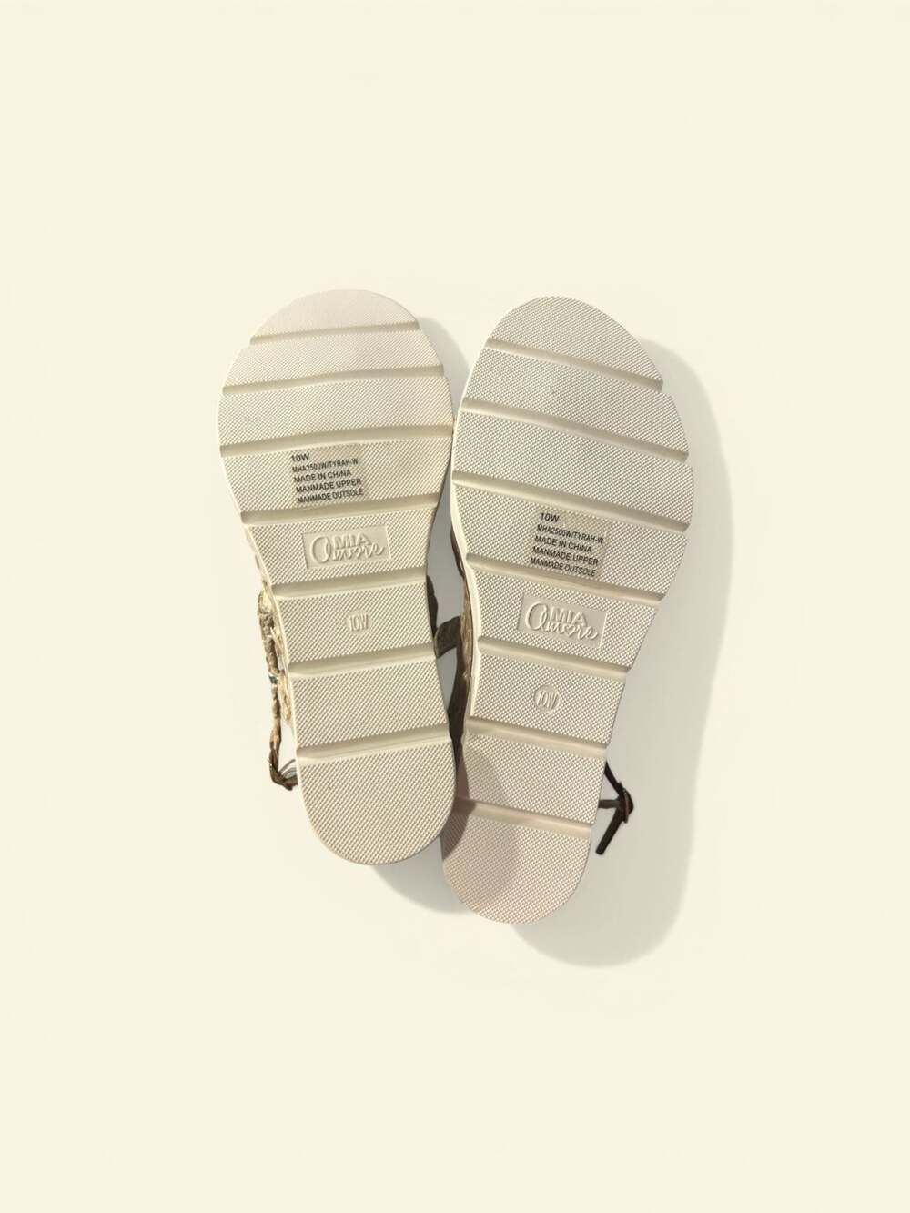 MIA Amore Tyrah Braided Espadrille Wedge Sandals with Gold Hardware - Picture 5 of 7